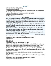 Bộ đề thi học kì 1 môn Tiếng Việt lớp 3 theo Thông tư 27