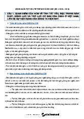 Đề cương môn Tư tưởng Hồ chí minh - Trường Đại học lao động -  xã hội.