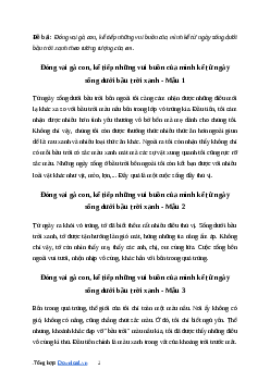 Văn mẫu Đóng vai gà con, kể tiếp những vui buồn của mình kể từ ngày sống dưới bầu trời xanh (3 mẫu) | Kết nối tri thức