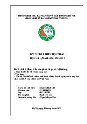 Kỳ thi hết thúc học phần - Kinh tế vi mô | Trường Đại học Tài nguyên và Môi trường Hà Nội