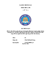 Phân Tích Chuyển Đổi Số Ngân Hàng VCB | Bài Thảo Luận Chuyển đổi số trong kinh doanh