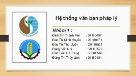 Tổng hợp BT thuyết trình môn Xu hướng phát triển thực phẩm| BT môn Xu hướng phát triển thực phẩm| Trường Đại học Bách Khoa Hà Nội