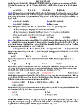 Đề cương ôn tập hoá học đại cương | Đề cương Hoá đại cương | Trường Đại học khoa học Tự nhiên