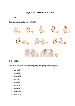 Giải Tiếng Anh lớp 3 Starter: Fun Time | Global Success