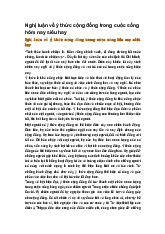 Nghị luận về ý thức cộng đồng trong cuộc sống hôm nay siêu hay