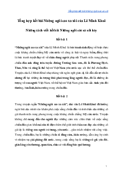 TOP 55 mẫu kết bài Những ngôi sao xa xôi | Văn mẫu 9