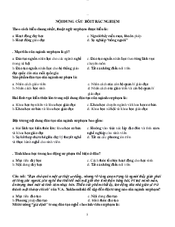Trắc nghiệm luyện tập nhập môn ngành sư phạm