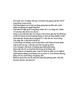 Tài liệu ôn tập Tư tưởng Hồ Chí Minh / Đại học nội vụ Hà Nội