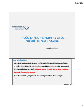 Thuốc Kháng Histamin H1: Phân Loại và Tác Dụng Chi Tiết. Môn Hóa sinh | Đại học Trường Đại học Phenika.