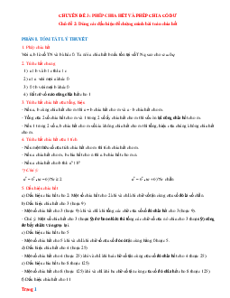 Luyện thi HSG Toán 6 chủ đề: Dùng các dấu hiệu để chứng minh bài toán chia hết