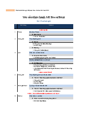 Yêu cầu thực hành MS PowerPoint môn tin học đại cương| Đại học Sư phạm Hà Nội