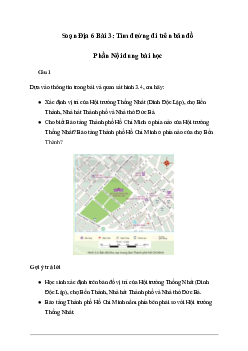 Giải Địa lí lớp 6 Bài 3: Tìm đường đi trên bản đồ - Chân Trời Sáng Tạo