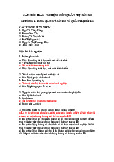 Đề cương môn Quản tri học - Trường Đại học Thủ Dầu Một.