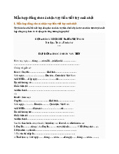 Mẫu hợp đồng cho cá nhân vay tiền viết tay mới nhất