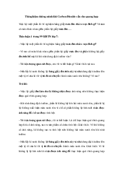 Giải khoa học tự nhiên 7 Bài 20: Thực hành về quang hợp ở cây xanh | Cánh diều