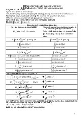 Đề cương GK2 Toán 12 năm 2024 – 2025 trường THPT chuyên Bảo Lộc – Lâm Đồng