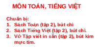 Giáo án điện tử Tiếng Việt 1 Tập 2 Chủ Đề 1 Kết nối tri thức: Ôn tập