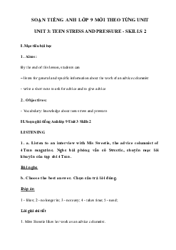 Unit 3 lớp 9 Skills 2