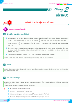 Phân dạng và bài tập số thực Toán 7 Chân Trời Sáng Tạo