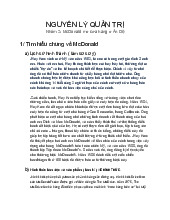 Nghiên Cứu Trường Hợp McDonald's Tại Ấn Độ | Nguyên lý quản trị | Đại học Tôn Đức Thắng