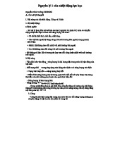 Nguyên lý 1 NĐLH - Nhiệt động lực học: Lý thuyết và Bài tập mẫu