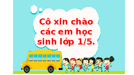 Giáo án điện tử Tiếng việt 1 bài 1 Chân trời sáng tạo: Ơ ơ dấu nặng