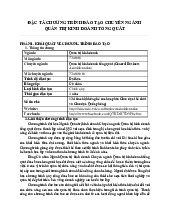 ĐẶC TẢ CHƯƠNG TRÌNH ĐÀO TẠO CHUYÊN NGÀNH QUẢN TRỊ KINH DOANH TỔNG QUÁT