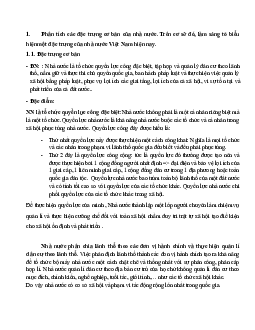 Bài tập tự luận học phần Lý luận chung