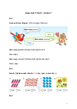 Tiếng Anh lớp 3 Unit 1: Lesson 7 trang 24 Explore Our World