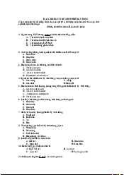 Trắc nghiệm có đáp án - Ký sinh trùng | Trường Đại học Y - Dược Huế