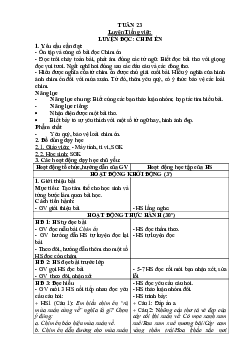Giáo án buổi 2 Tiếng Việt 2 sách Cánh diều | Tuần 23