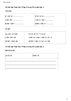 Vở bài tập Toán lớp 4 Bài 53: Em làm được những gì Chân trời sáng tạo