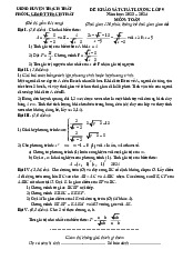 Đề khảo sát chất lượng Toán 9 năm 2023 – 2024 phòng GD&ĐT Thạch Thất – Hà Nội