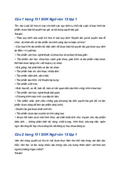 Soạn bài Thực hành tiếng Việt trang 151 | Ngữ văn 12 Cánh diều (Tập 1)