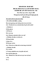 đề thi giữa học kì 1 môn Khoa học tự nhiên lớp 9 trường THCS Huỳnh Thúc Kháng năm học 2025 - 2026.