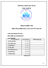 Phân Tích Chiến Lược Công Ty Vinasoy môn Marketing | Trường Đại Học Nha Trang