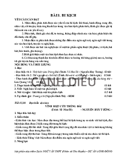 Vĩnh biệt Cửu Trùng Đài | Giáo án Văn 11 Cánh diều