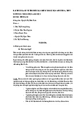 Bài thu hoạch về đề tài tình cảm | Môn Tâm lý giáo dục (THCS - THPT) - Đại học Sư phạm Hà Nội 2
