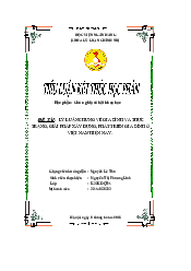 Đề tài:  lý luận chung về gia đình và thực trạng, giải pháp xây dựng, phát triển gia đình ở việt nam hiện nay | CNXHKH