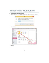 Hướng dẫn tạo CSDL và quản lý dữ liệu trong access môn Tin học cơ sở | Học viện Công Nghệ Bưu Chính Viễn Thông