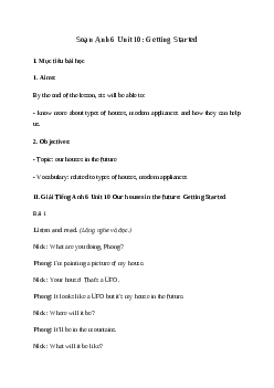Giải Tiếng Anh 6 Unit 10: Getting Started | Global Success