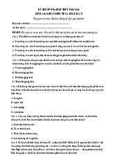 Đề thi thử tốt nghiệp THPT 2025 môn Giáo dục Kinh tế và Pháp luật bám sát đề minh họa - Đề 4
