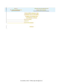 Đề cương chi tiết môn học Luật hiến pháp Việt Nam