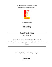 Bài giảng Đại số Tuyến tính môn Đại số các nhóm ngành chuẩn | Trường Đại học Bách Khoa Hà Nội