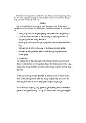 Bài tập chương | Quản trị học đại cương | Đại học Bách Khoa Hà Nội