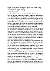 Ngân hàng (BANK) là gì? Đặc điểm, chức năng và nhiệm vụ ngân hàng