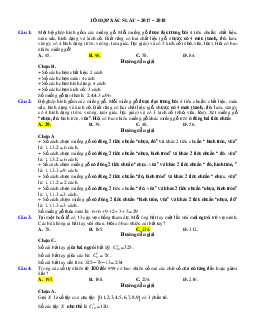 Top 250 bài tập trắc nghiệm chủ đề tổ hợp – xác suất có đáp án và lời giải chi tiết