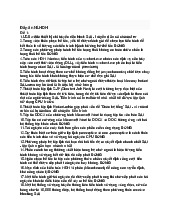 Đáp án NLHDH Đề 1: Phân tích và Giải thích Các Khái Niệm Hệ Điều Hành. Môn Nguyên lý hệ điều hành (UET) | Trường Đại học Công nghệ, Đại học Quốc gia Hà Nội.