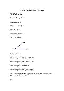 Đề thi Toán lớp 3 học kì 1 | Cánh Diều năm 2023-2024 Số 2