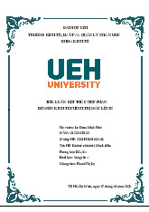 Tiểu luận Kinh Tế Chính Trị Mác LêNin - Lịch sử Đảng Cộng sản Việt Nam | Lịch sử đảng | Trường Đại học Kinh tế Thành phố Hồ Chí Minh